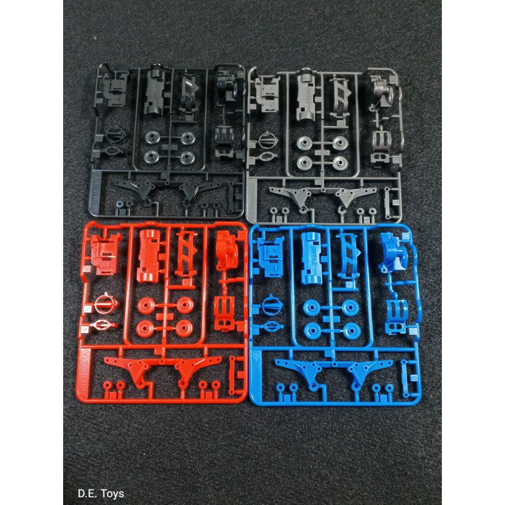 Tamiya Super II Gearbox Loose Kit Original - A Parts Tutup Dinamo Gir Sasis S2 Warna Warni STB STBO 