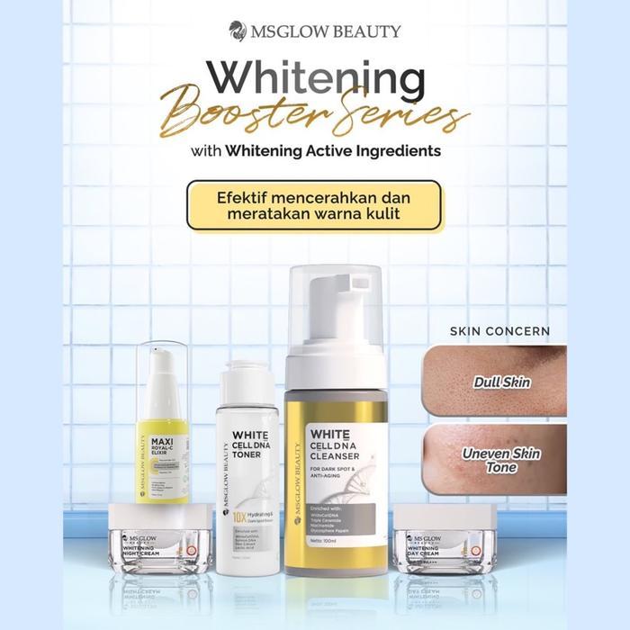 MS GLOW PAKET WHITENING FREE DTE MINI / ROYAL MAXI