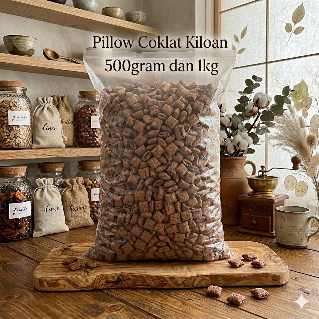 500gram/1kg - PILLOW COKLAT Oishi Pillow mini coklat bantal coklat snack coklat kiloan makanan manis
