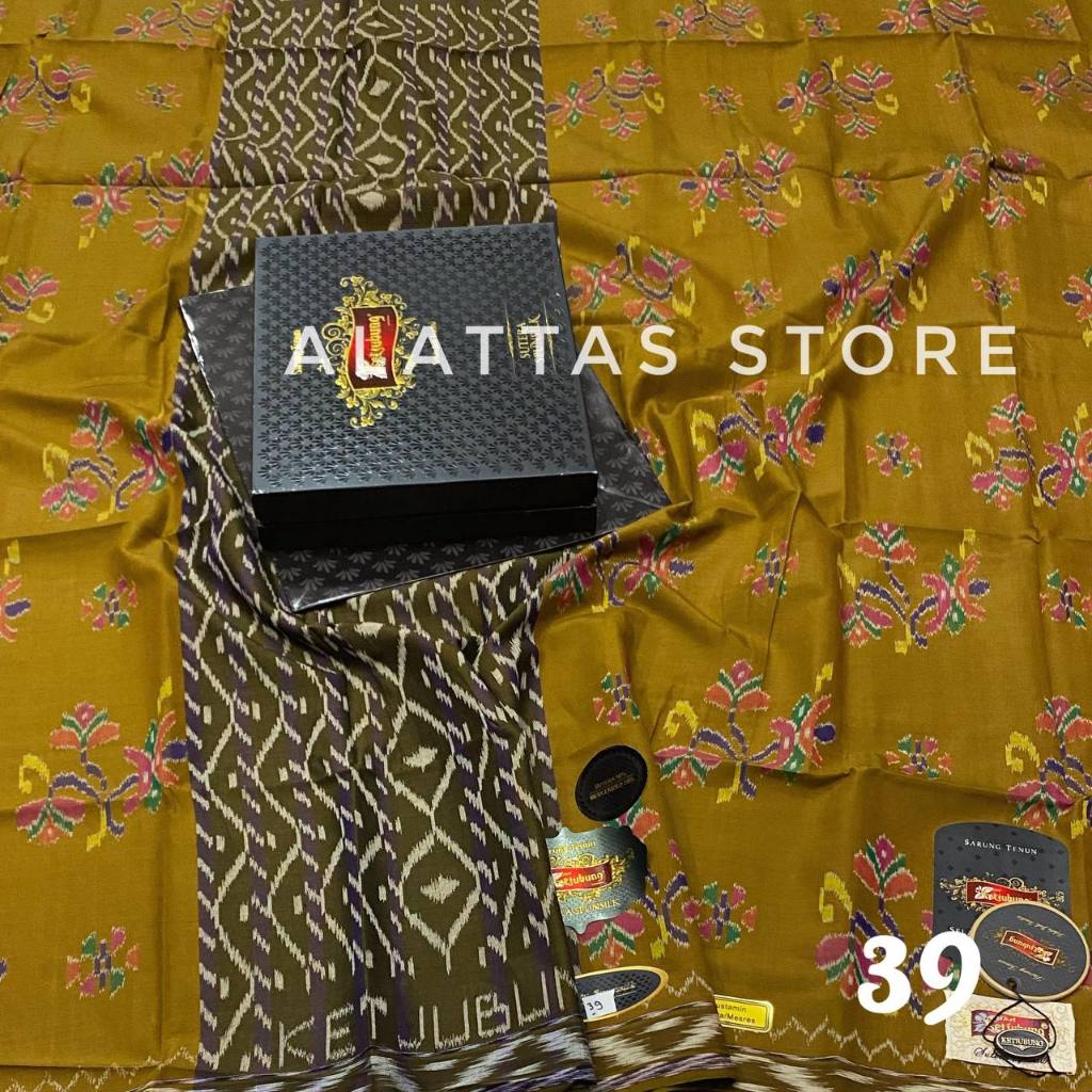 TERBARUUU SARUNG KETJUBUNG MESRES SUTERA MUSTAMIN GOLD ORIGINAL SARUNG KETJUBUNG KEMBANGAN