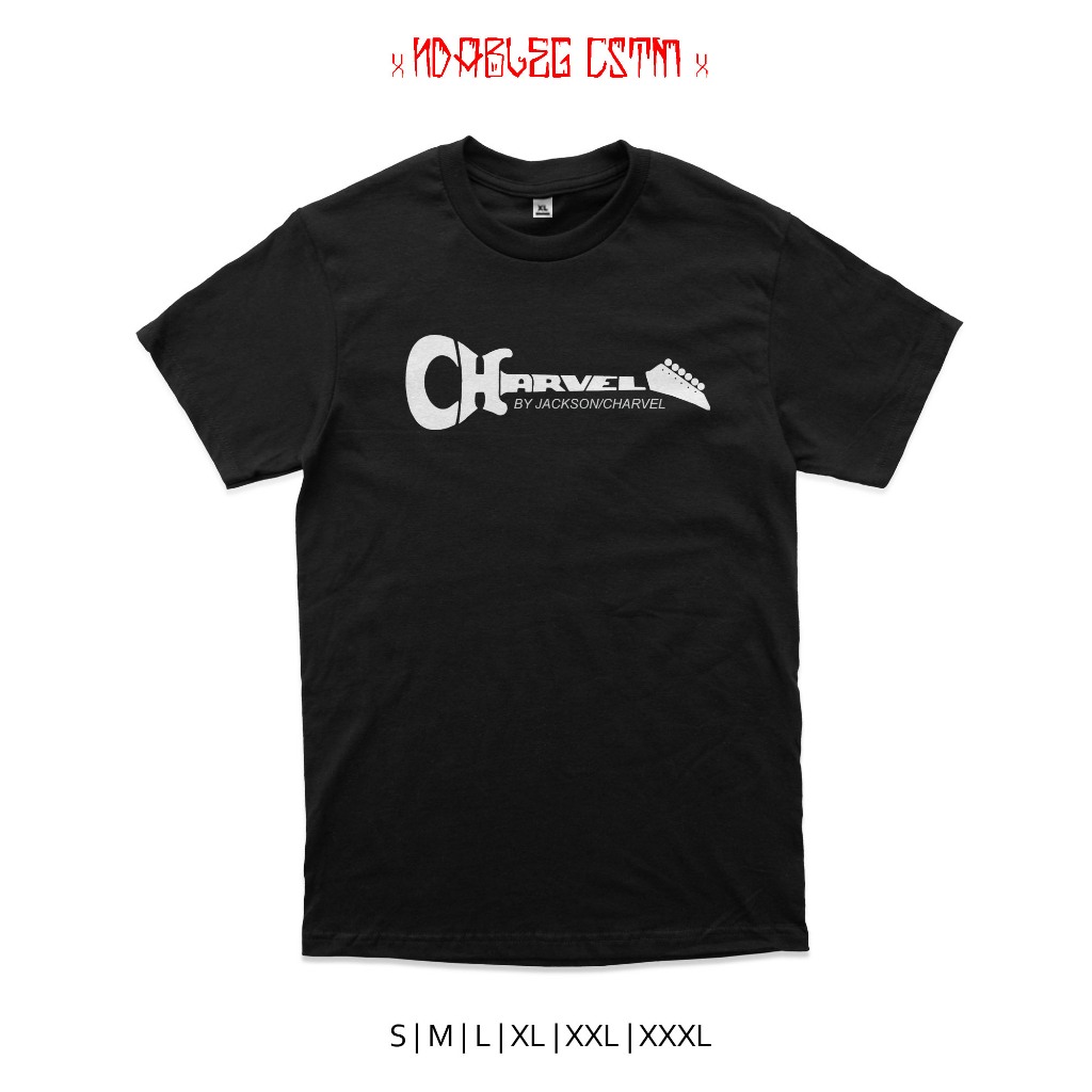 kaos gitar charvel tshirt gitar charvel combed 24s