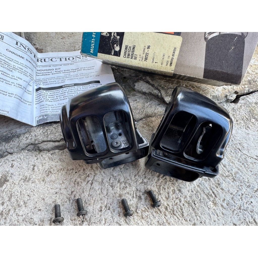 Switch Housing Harley Davidson Hitam Original Genuine second copotan