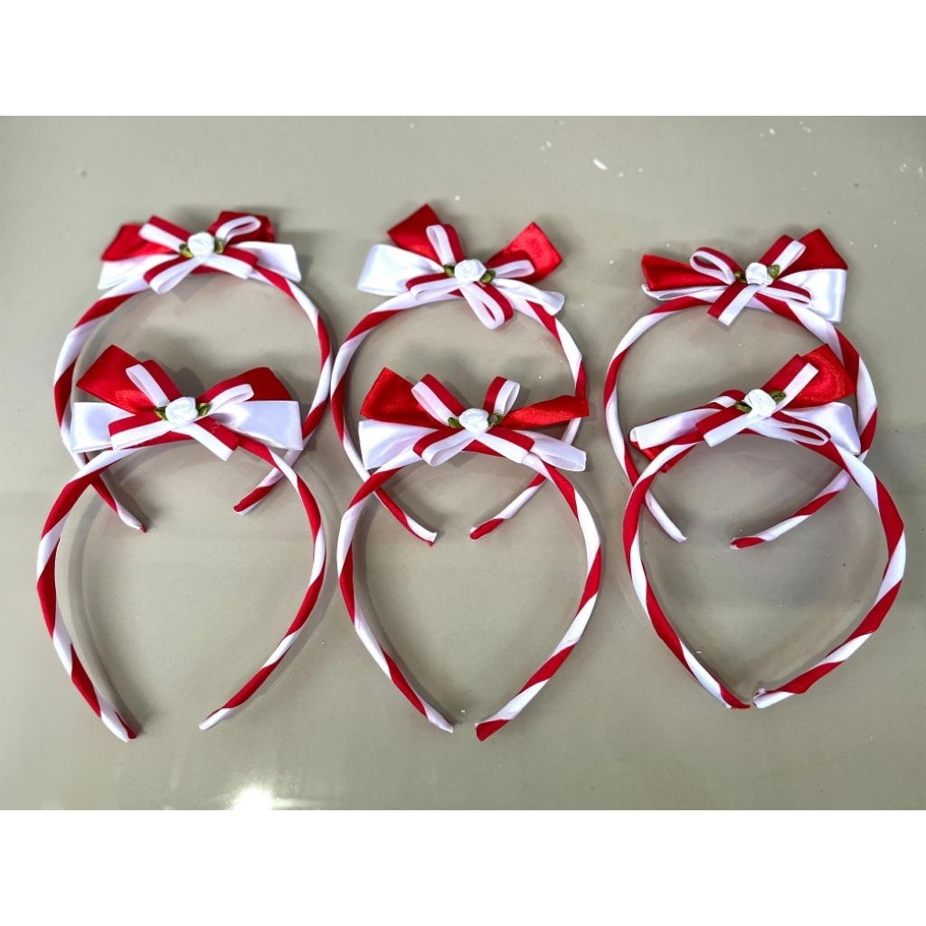 BIG PROMO 12 PCS BANDO MERAH PUTIH BANDO BUNGA MERAH PUTIH BANDO AGUSTUSAN BANDO DEWASA BANDO ANAK