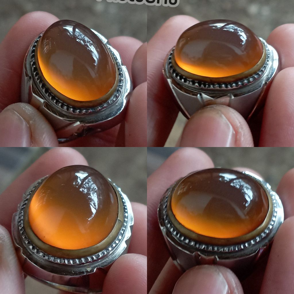 BATU AKIK ANGGUR NUKLEUS RING MONEL DOF