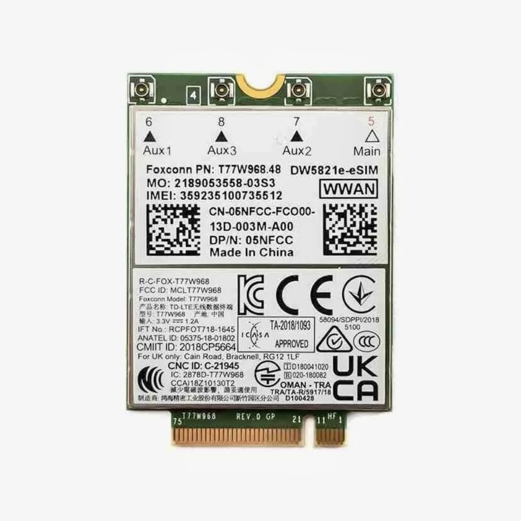 DELL DW5821E VERSI ESIM