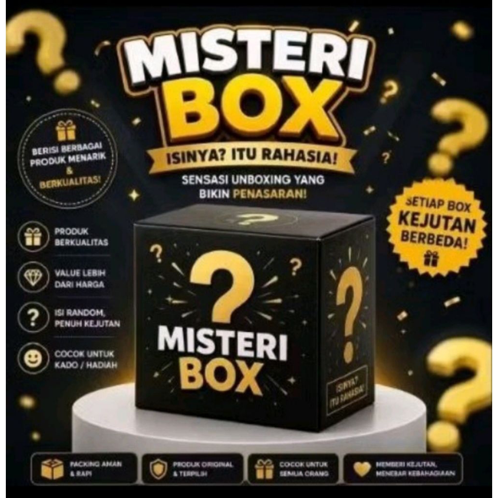 Mystery Box Isi Random Tanpa zonk kesempatan dapat handphone
