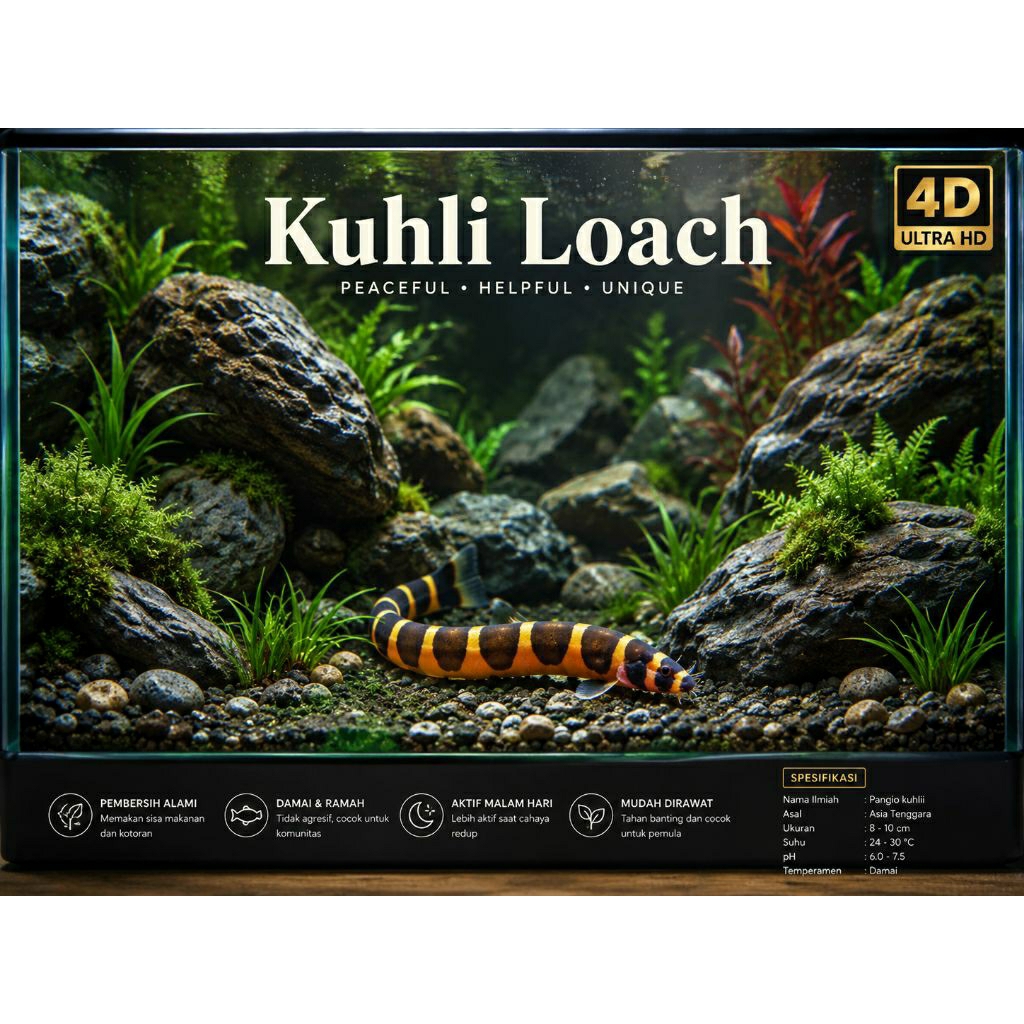 Action Figure Kuhli Loach Pangio Shelfordi
