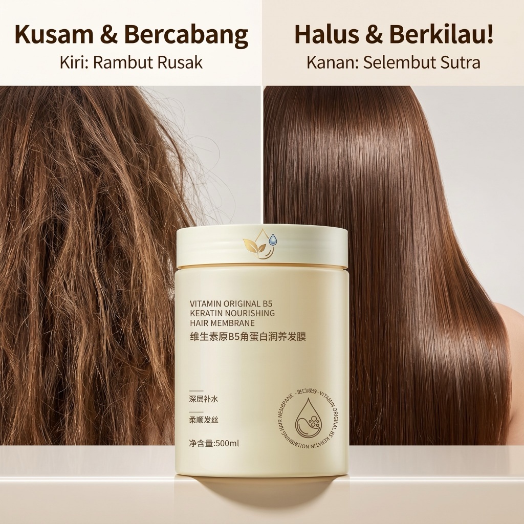masker rambut cbd keratin,perawatan rambut,500ml,perawatan rambut rusak dan kering,vitamin rambut ru