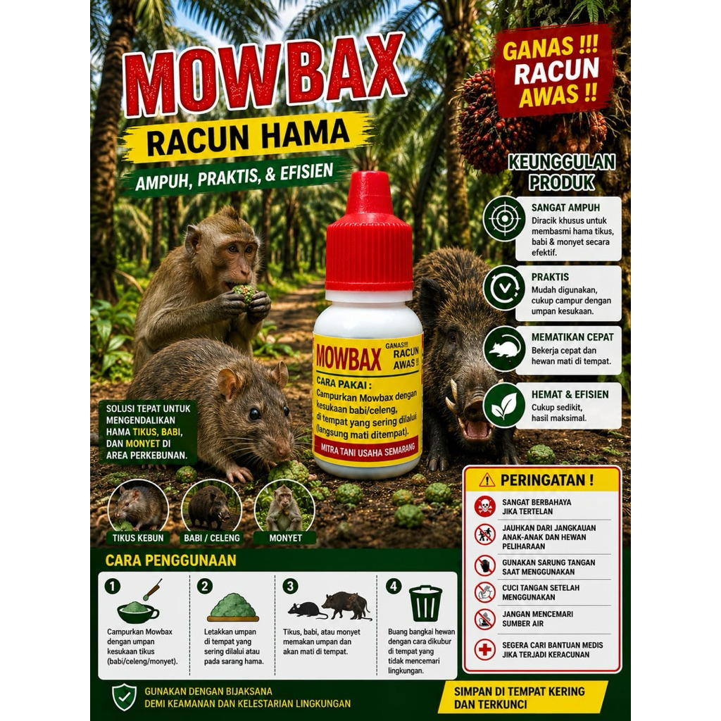 RACUN BABI | RACUN TIKUS | MOWBAX RACUN BABI, MONYET, BIAWAK, TUPAI, BAJING, ANJING LIAR DAN HEWAN L