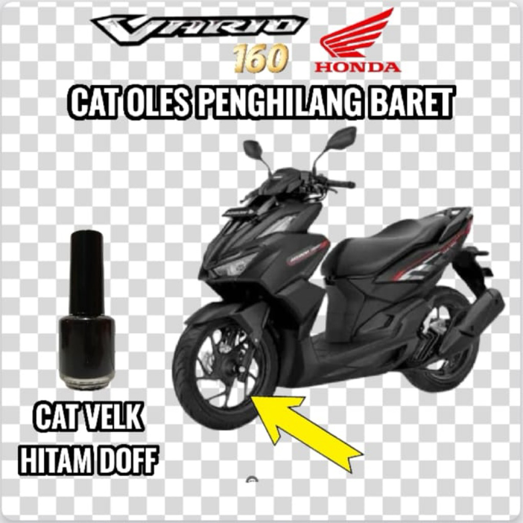 Cat Oles Velg Velk Hitam Doff Black Doff Penghilang Baret Motor Honda Vario 160 New