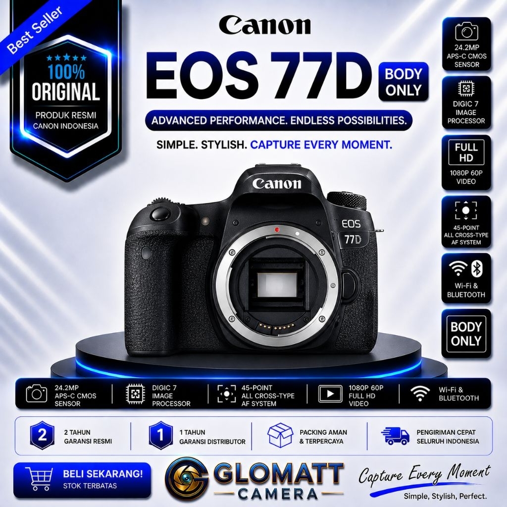 CANON EOS 77D BODY ONLY / CANON 77D BODY ONLY