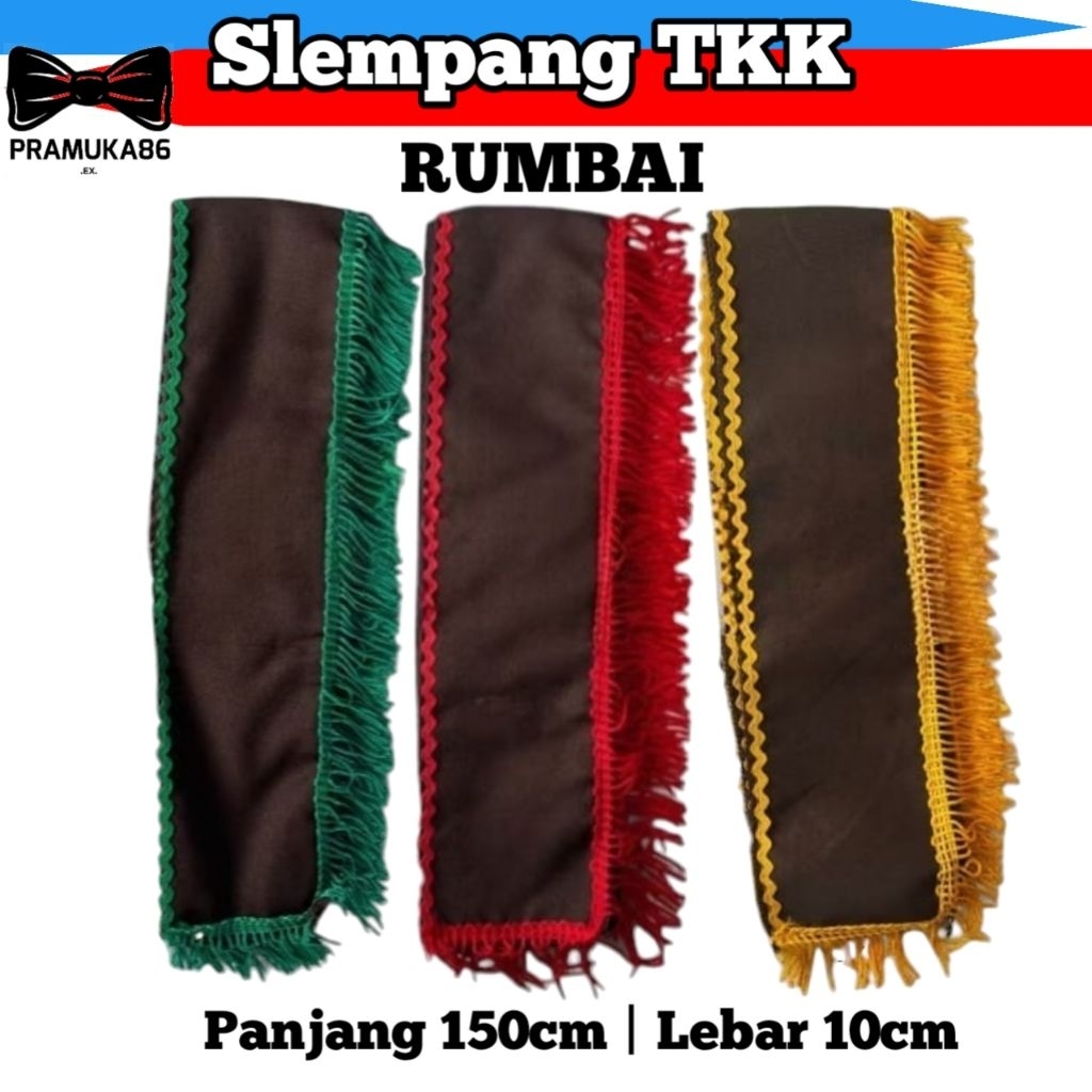 Slempang TKK Pramuka Rumbai Siaga Penggalang Penegak / Tetampan TKK Rumbai Pramuka / Selempang TKK P