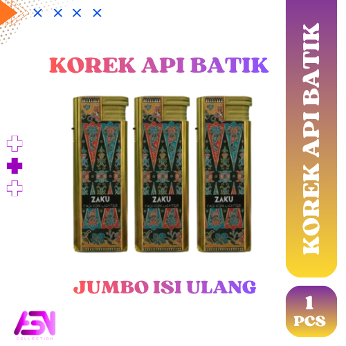 KOREK API BARA ZAKU JUMBO BATIK  - 1 PCS