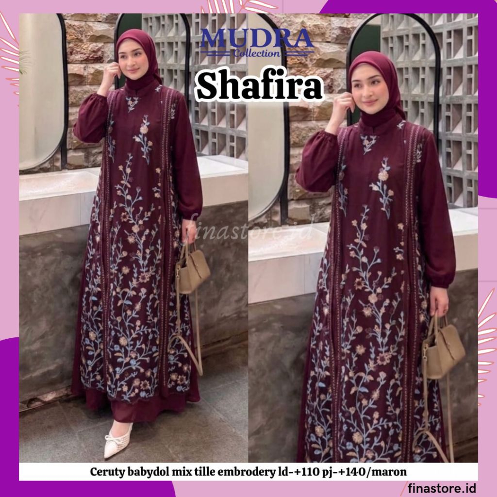Gamis Mudra Collection / Gamis Terbaru / Gamis Wanita / Gamis Premium / Gamis Pesta / One Set / Sete