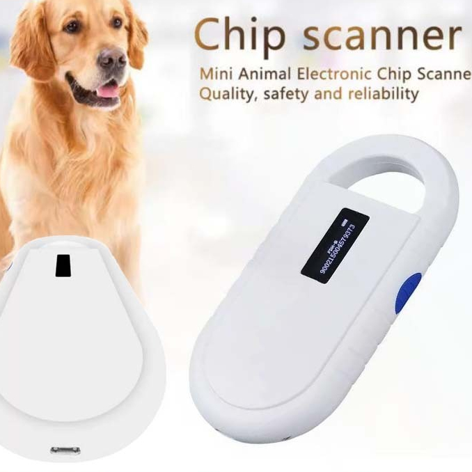 Microchip Reader Hewan Handheld Scanner Microchip Rfid Scanner Portable Untuk Kucing Anjing