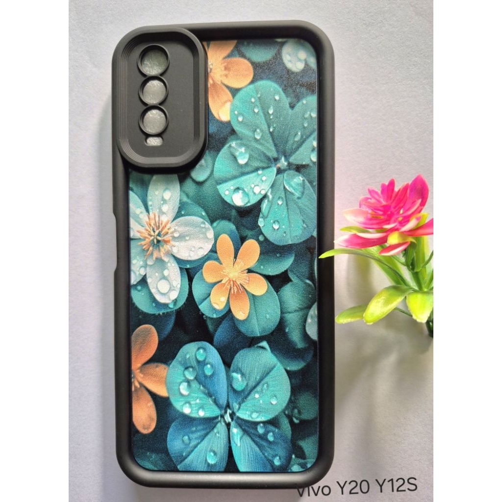 Case Hp Vivo Y20 Y12S Bunga