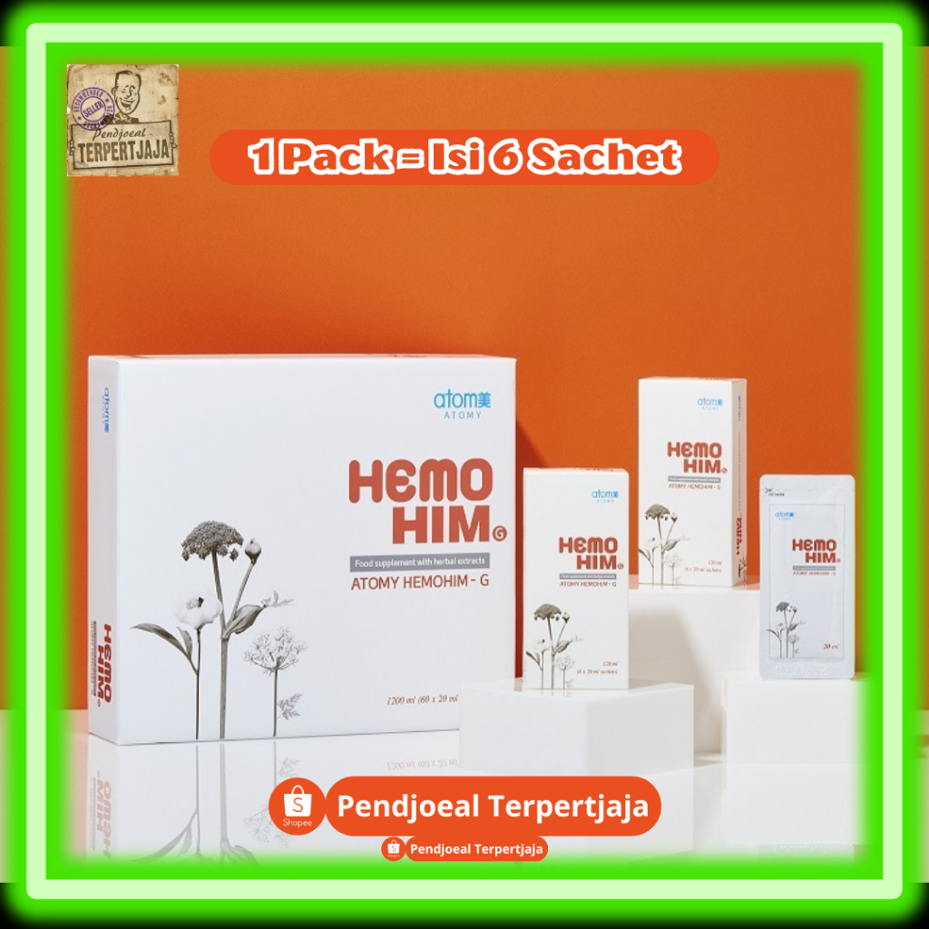 Suplemen Kesehatan Atomy HemoHIM Original 6 Sachet Per Box Herbal Premium Korea Bantu Jaga Stamina d