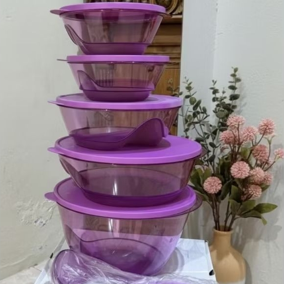 Tupperware 3S Bowl Set Cristal