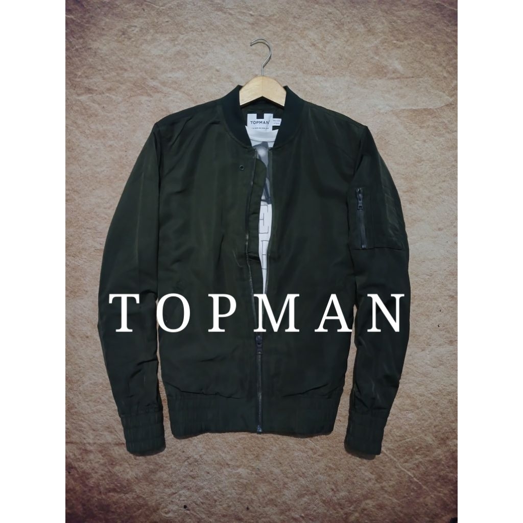 Jaket casual bomber keren TOPMAN bekas murah