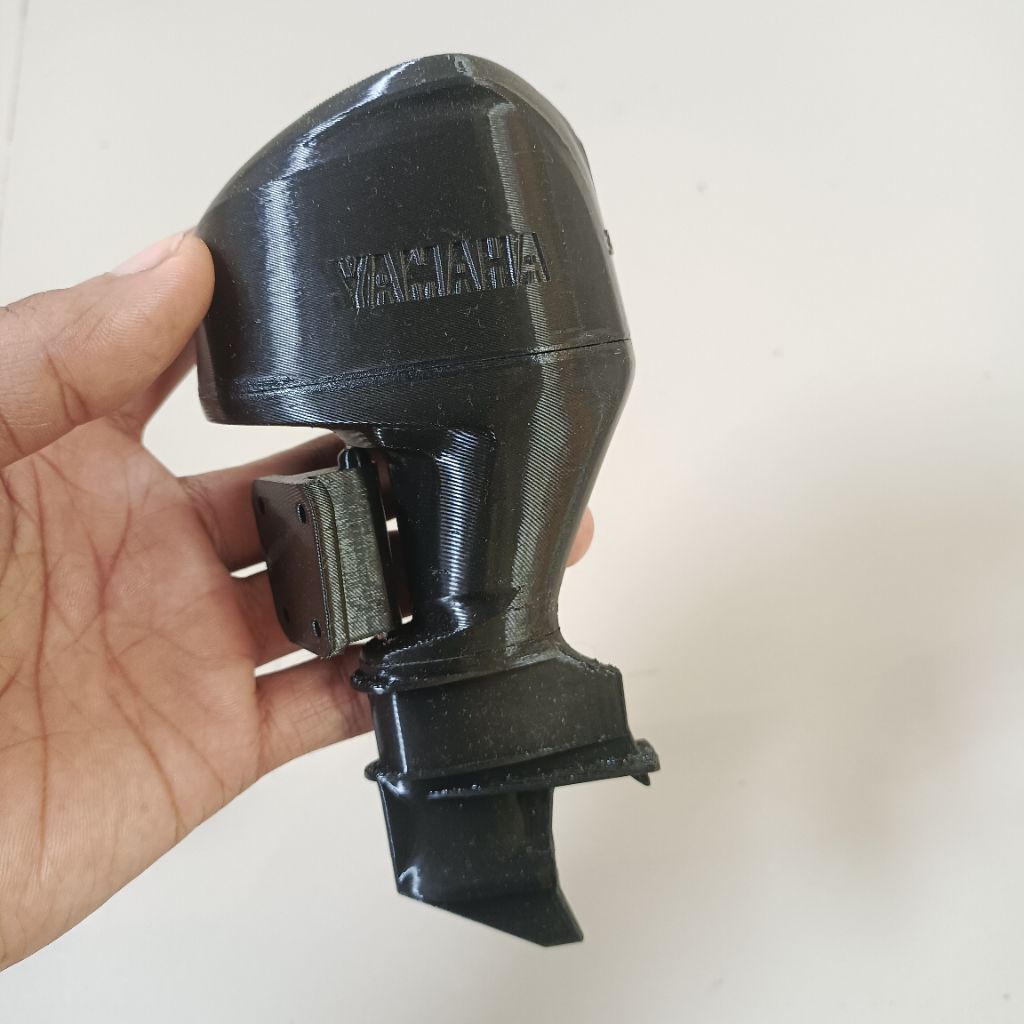 mesin tempel outboard versi ruder buat rc boat