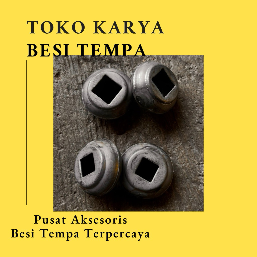 Ornamen Pagar Besi Cincin Bulat Plat Seng Nako 12/16 mm / Ornamen Pagar Besi Aksesoris Cincin Bulat 