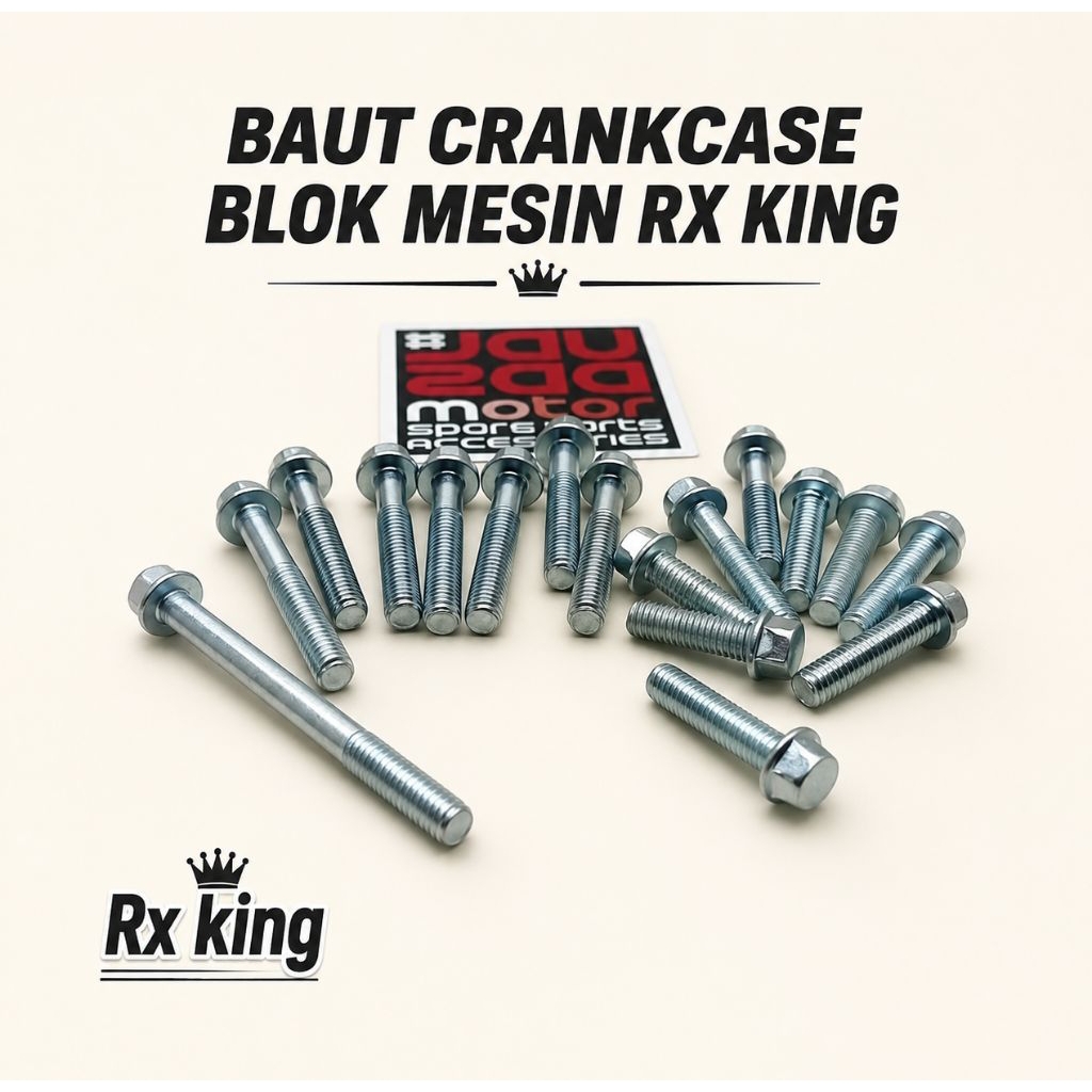 baut crankcase blok mesin rx king