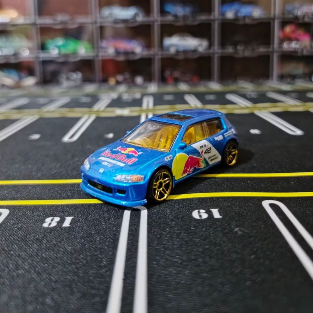 Hotwheels Honda Civic eg custom livery redbull