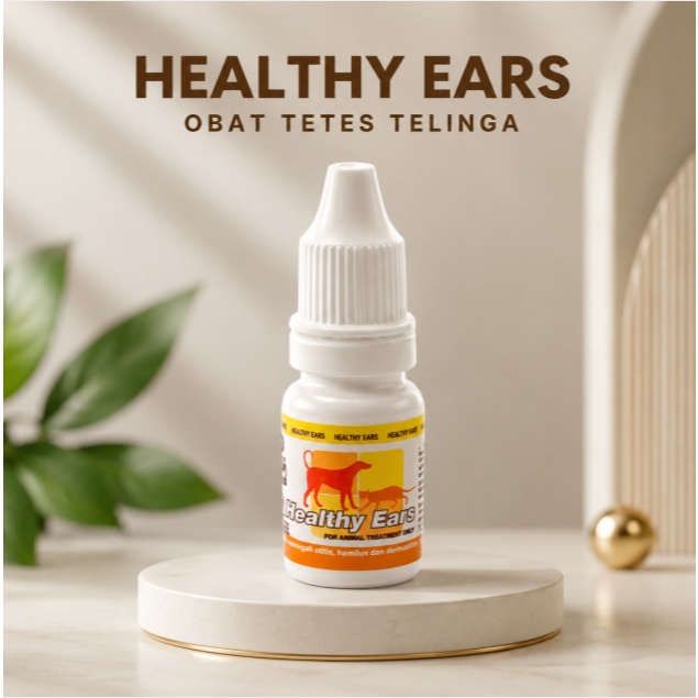 HEALTHY EARS OBAT TETES TELINGA KUCING DAN ANJING OBAT INFEKSI TELINGA ANJING OBAT TELINGA KUCING