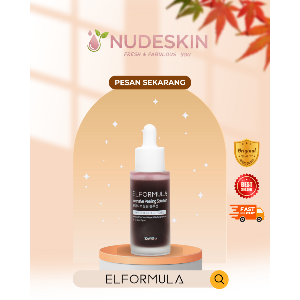ELFORMULA Intensive Peeling Solution - Peeling Serum Dark Spot Glass Skin Eksfoliasi Wajah Sel Kulit