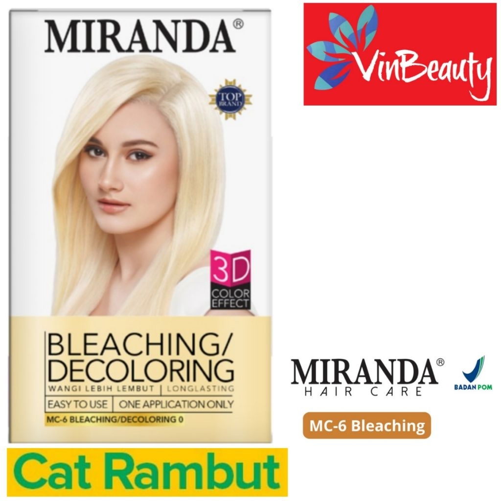 MIRANDA BLEACHING MC-6 SEMIR RAMBUT PEWARNA BLEACHING / CAT RAMBUT PERMANENT MIRANDA BLICING