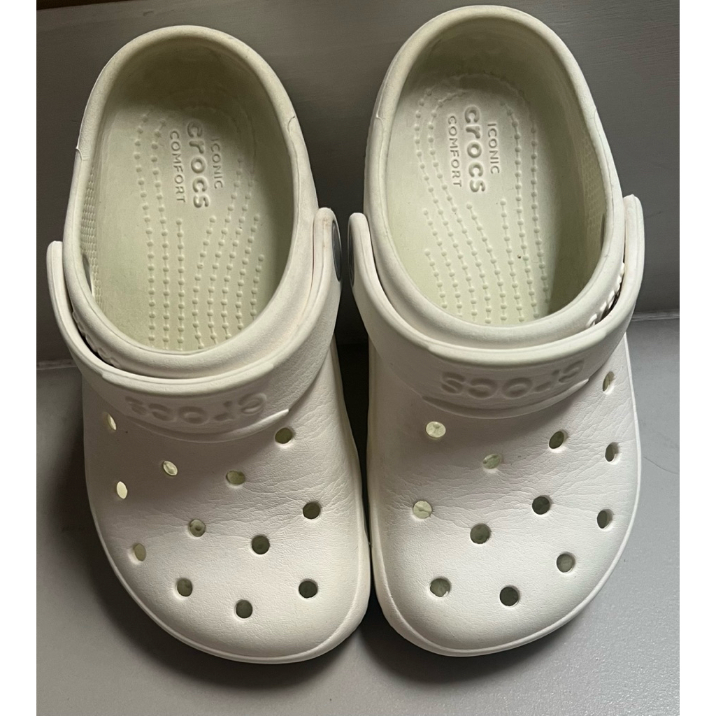 Preloved original sandal crocs anak putih white sandal karet sendal crocs