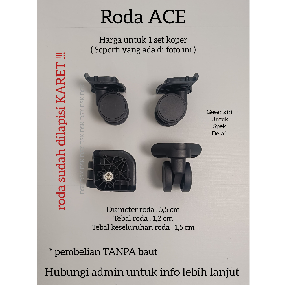RODA KOPER, RODA DOUBLE WHEEL, RODA KOPER FIBER, RODA POLO