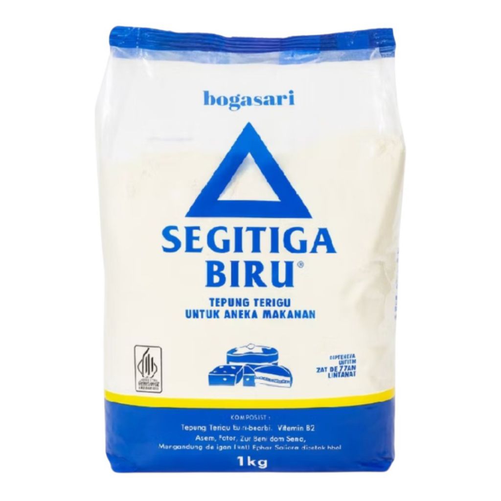 Tepung Terigu Segitiga Biru 1 kg tepung terigu protein sedang