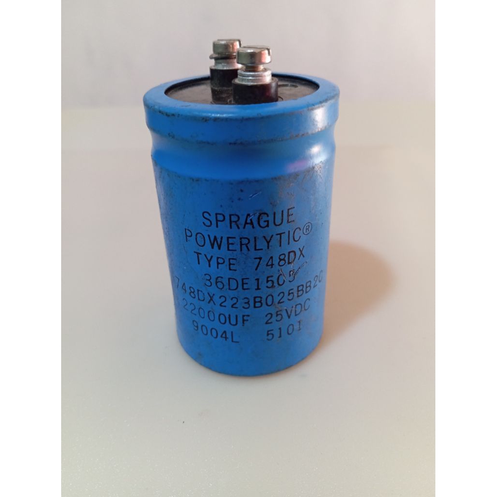 Elco jumbo 25v22000uf tinggi 8cm lebar 5cm