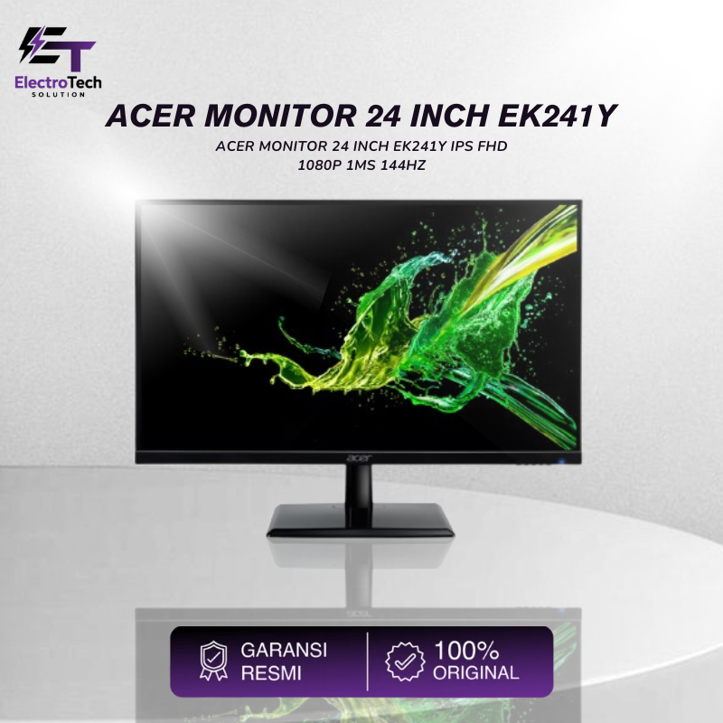 ACER MONITOR 24 INCH EK241Y IPS FHD 1080P 1MS 144HZ