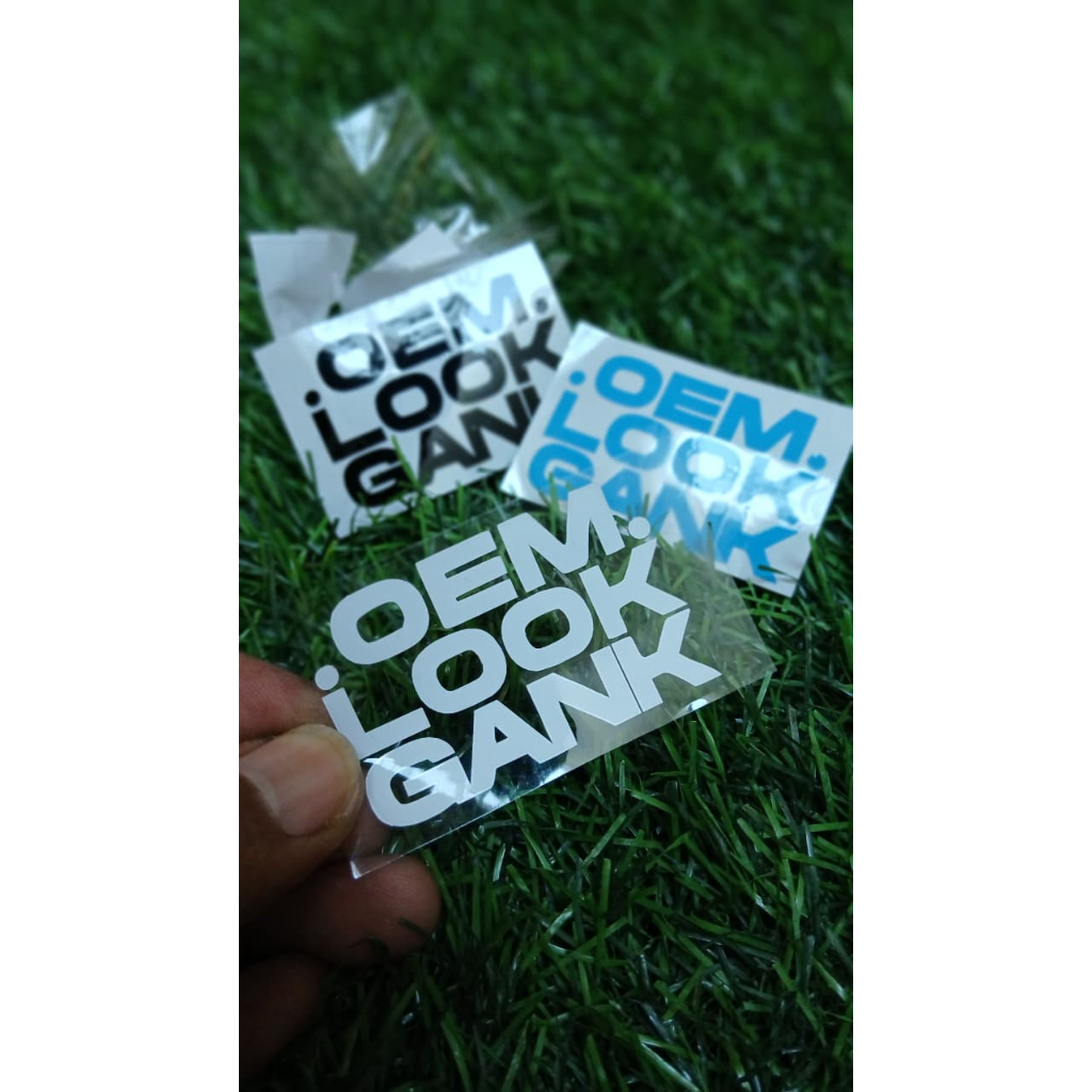 STICKER CUTTING OEM LOOK GANK - motor/helm/laptop/koper keren