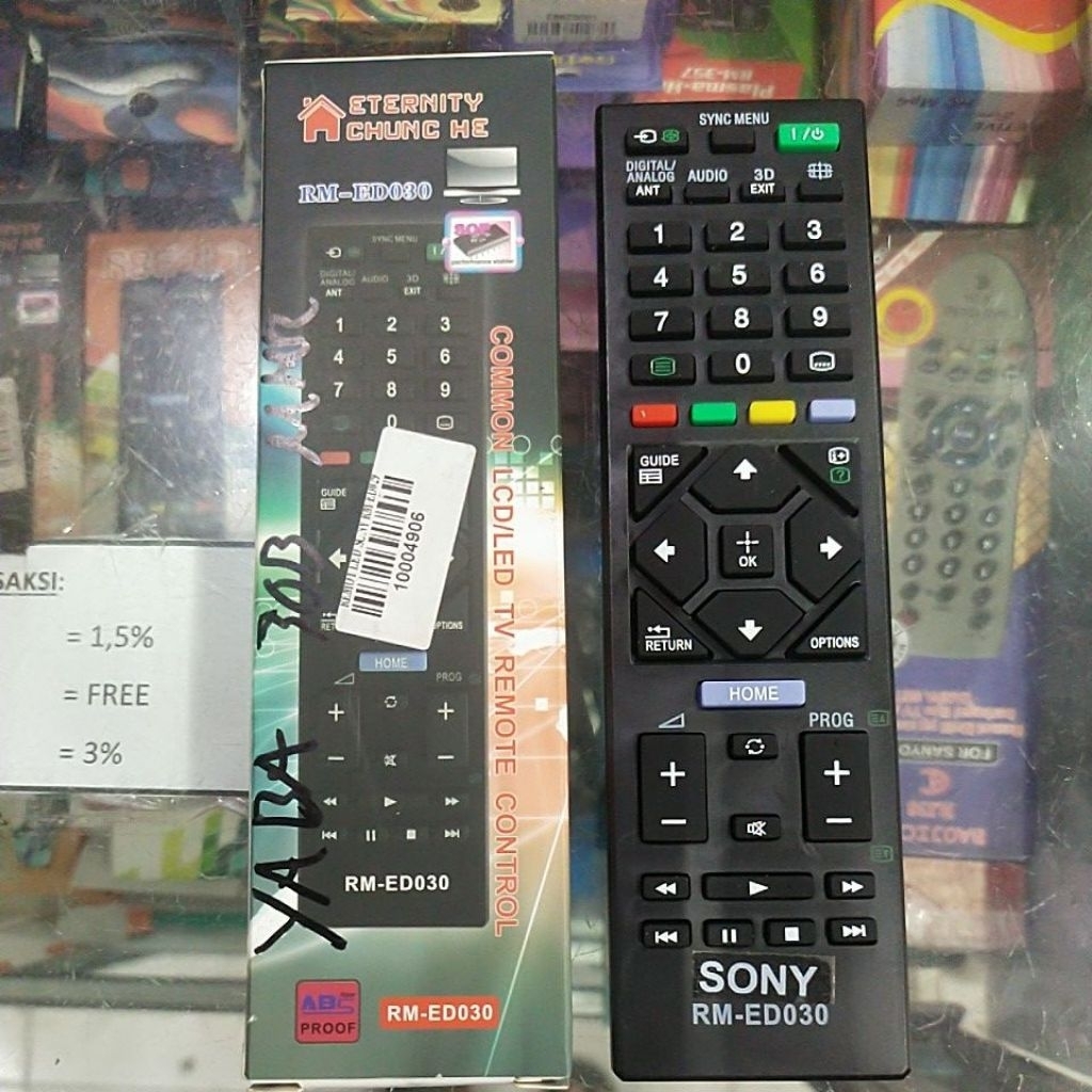 REMOTE TV SONY RM-ED030