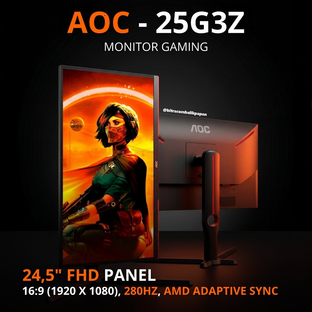 Monitor Gaming AOC - 25G3Z - LED Monitor 24,5" 240Hz Gaming Monitor