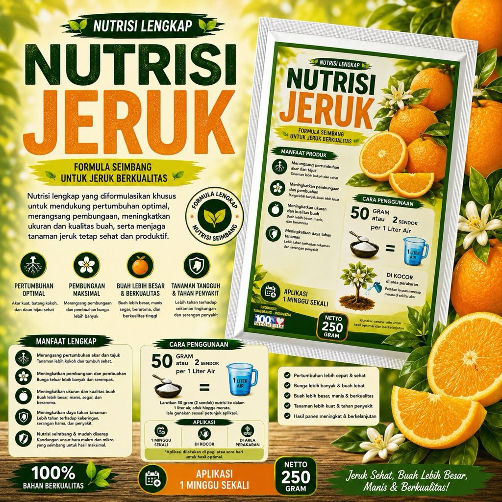 nutrisi jeruk pupuk nutrisi jeruk 250g