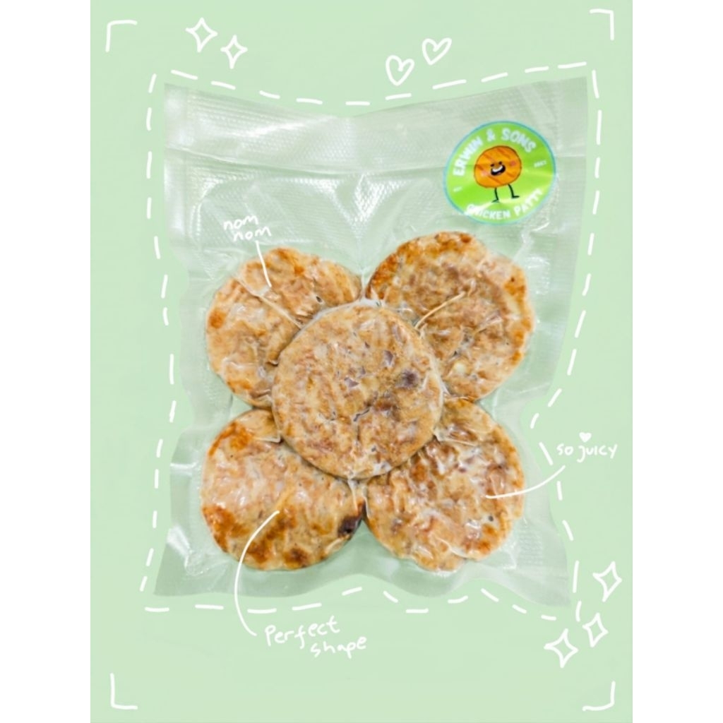Chicken Patty | burger daging ayam | burger ayam frozen siap saji | burger daging ayam asli