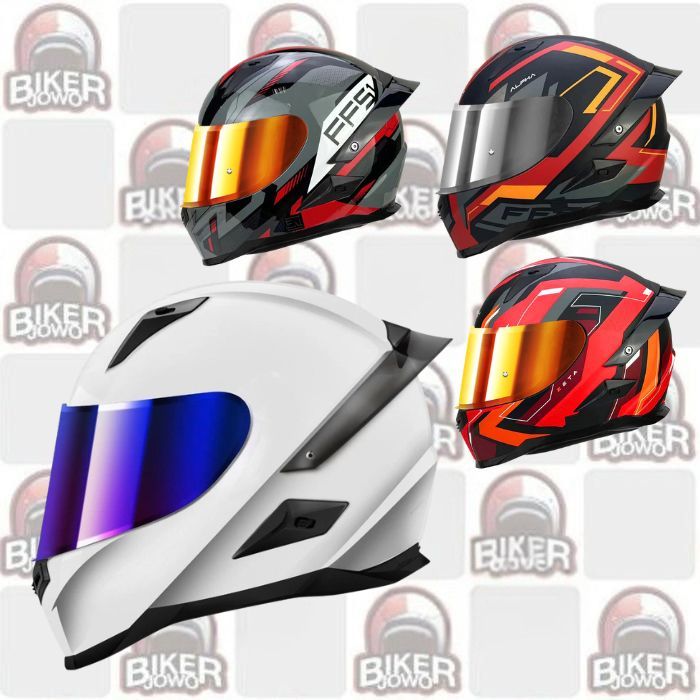 Snail FFS1 Helm Fullface Retro Classic Helmet Series Helm Retro Vintage Classic Leather Full Face He