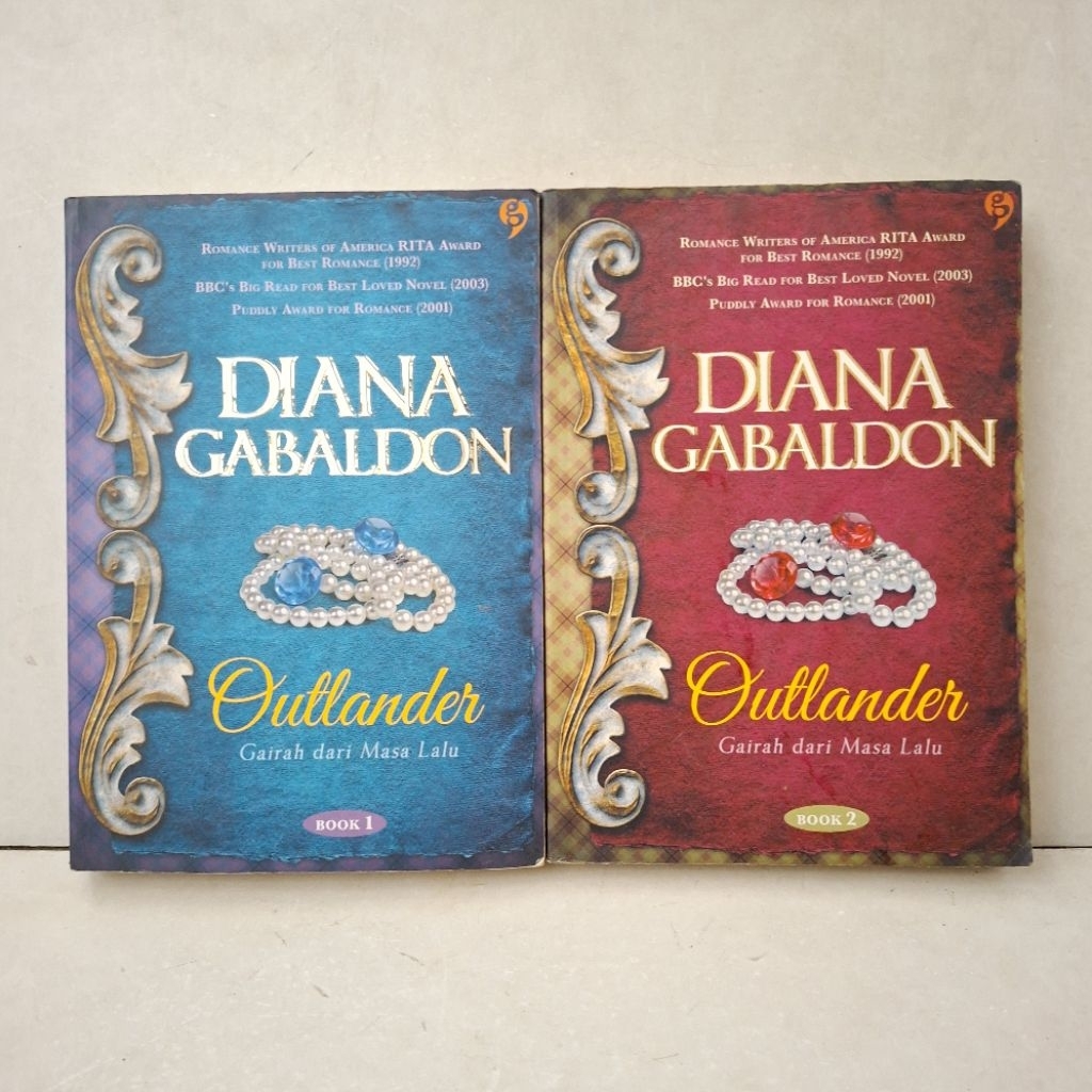 Novel Outlander (Gairah dari Masa Lalu) — Diana Gabaldon (Jual Set 2 Buku)