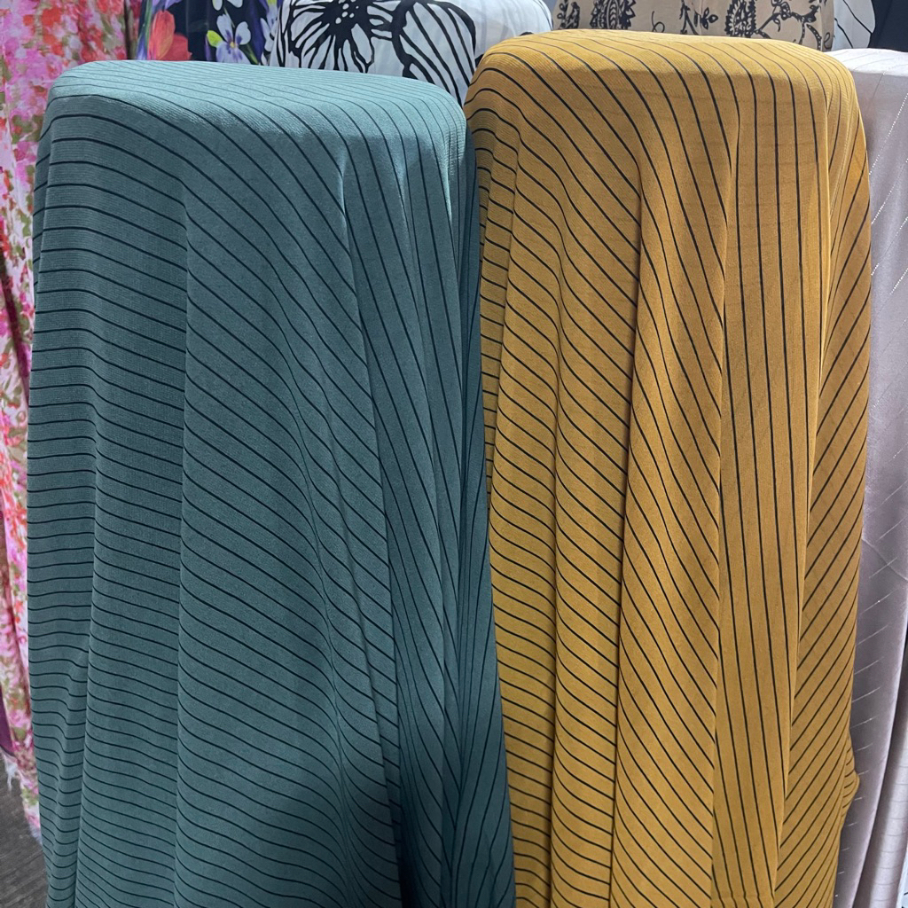 Kain Sifon Motif - Kain Sifon motif Salur - Kain ceruty motif garis
