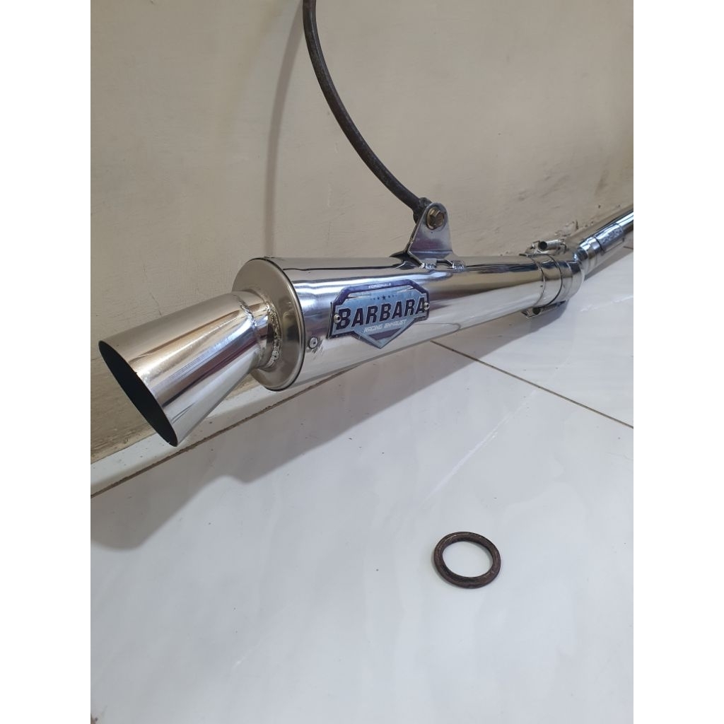 Knalpot standart racing Barbara speed Mufler ori pnp CB Glmax MP Secon