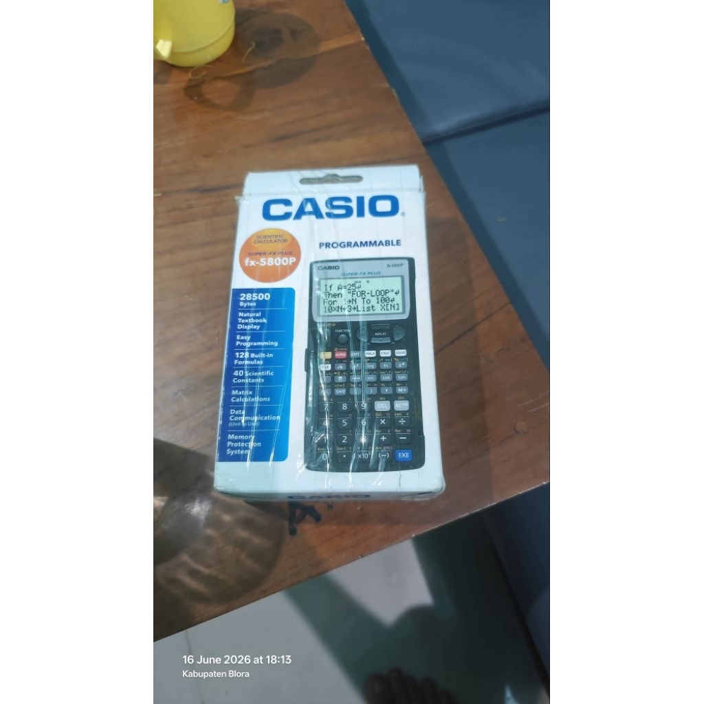 Dusbook kalkulator Casio fx-5800p