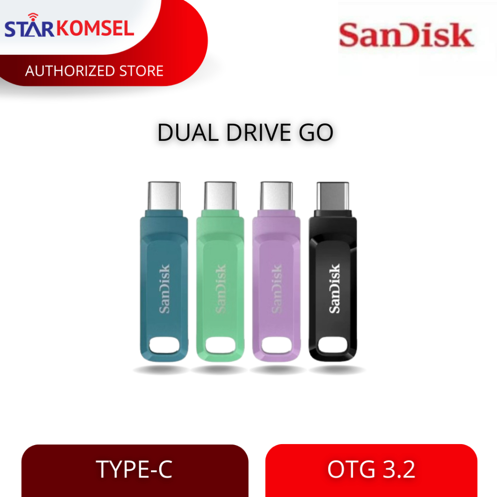 FLASHDISK OTG TYPE-C SANDISK 32GB | 64GB | 128GB ORIGINAL (FLASHDISK / OTG / MEMORI)
