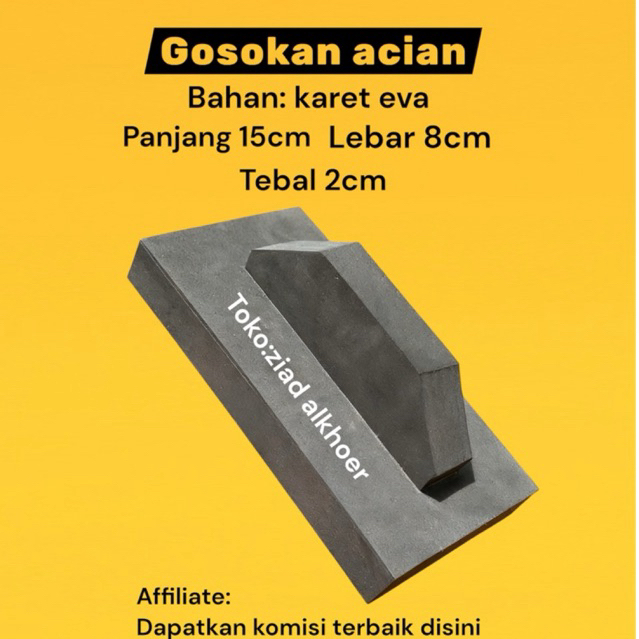 Gosokan acian roskam karet alat gosok acian