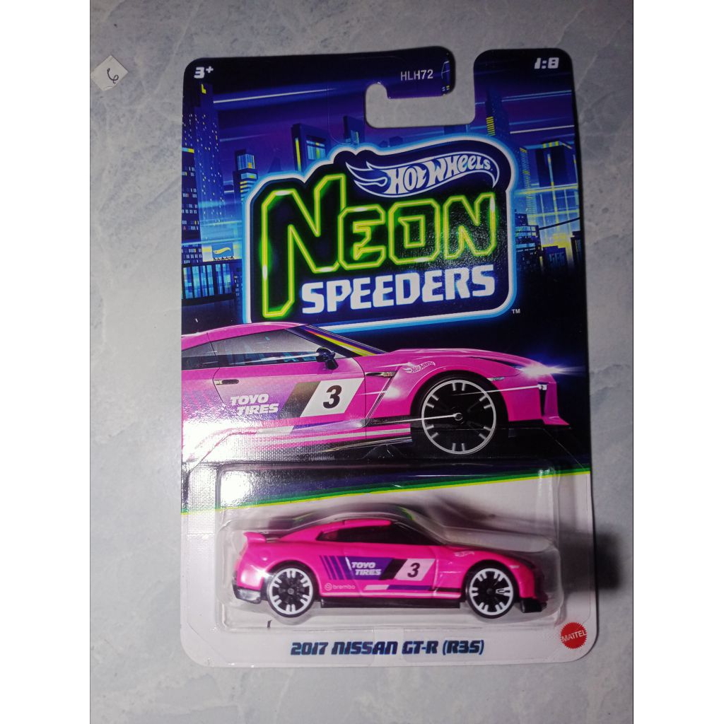 Hotwheels neon Nissan GTR r35