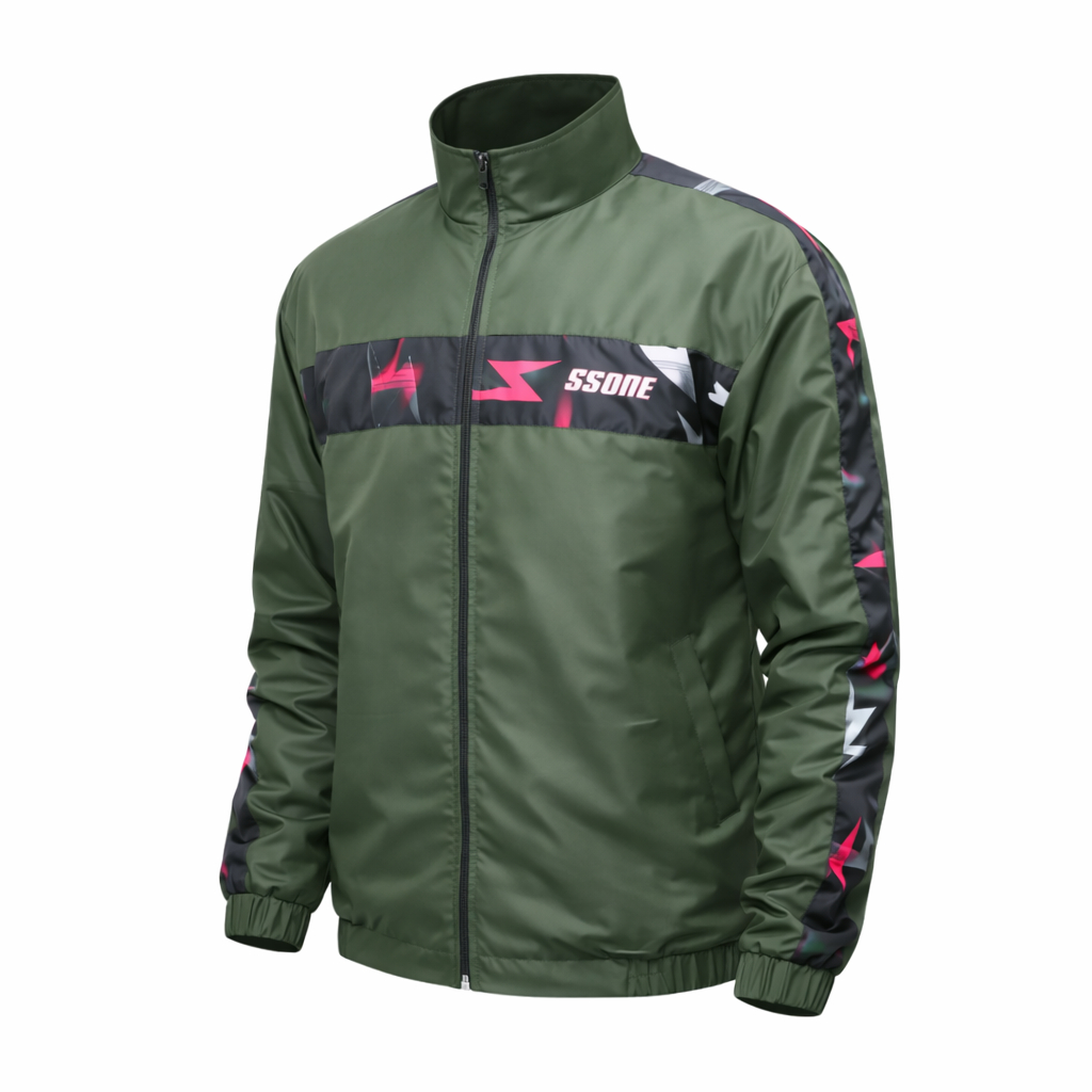 Jaket Tracktop Parasut SSONE Pria Wanita Waterproof Jaket Tracktop Casual Windbreaker