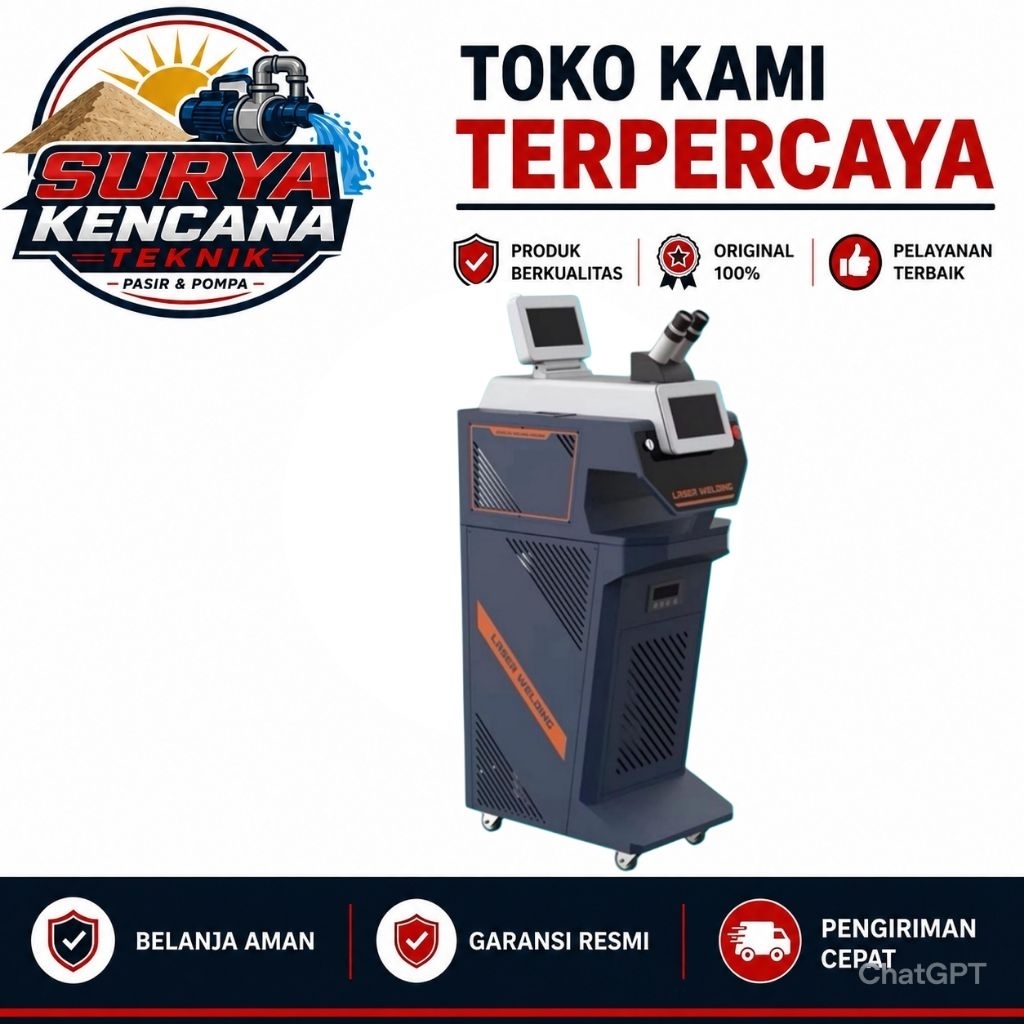 Jewelry Laser Welding Machine 200W YAG Laser Spot Welder Mesin Las Laser Perhiasan Emas Perak Platin